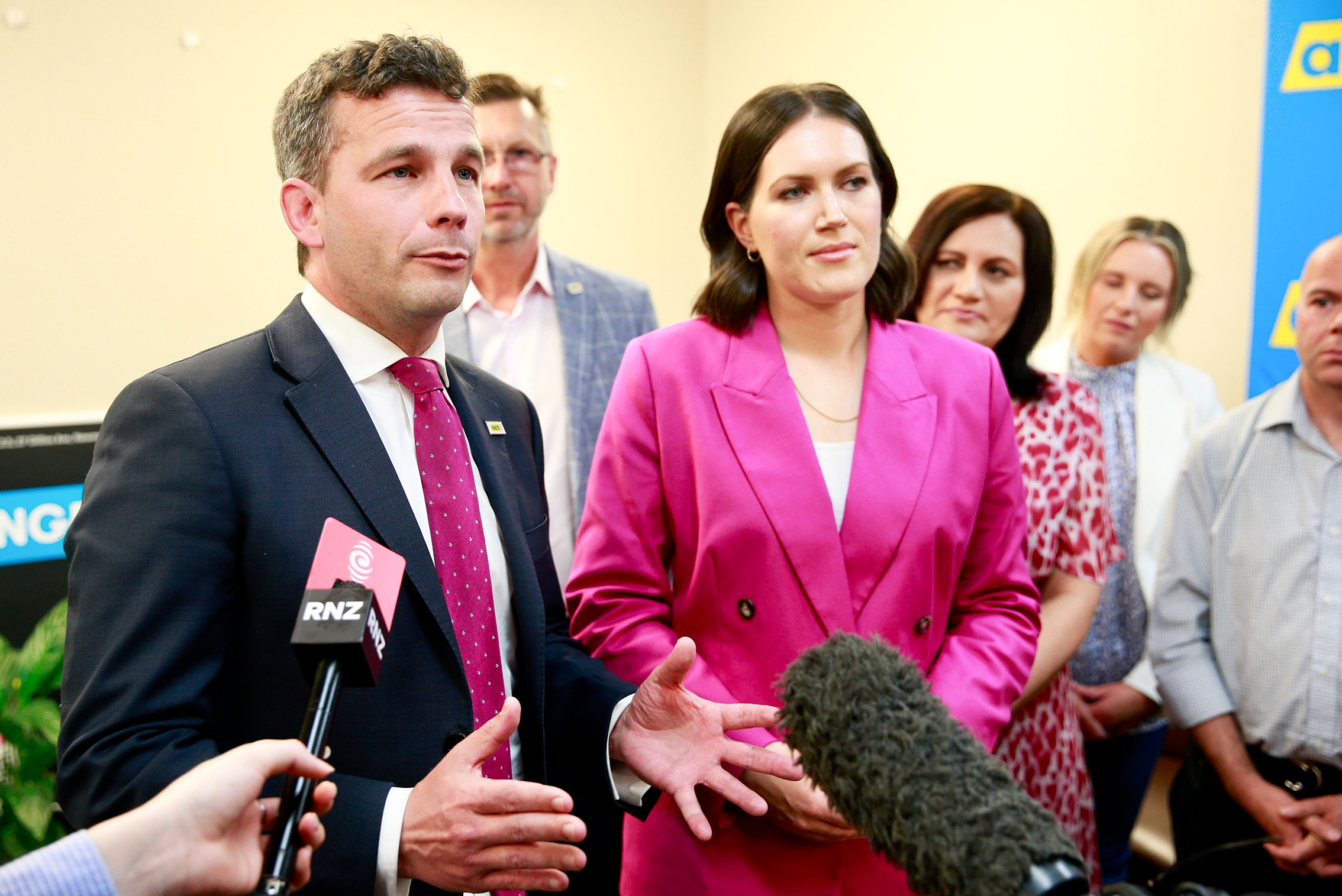 Act Party leader David Seymour and deputy Brooke Van Velden. Photo / Alex Burton
