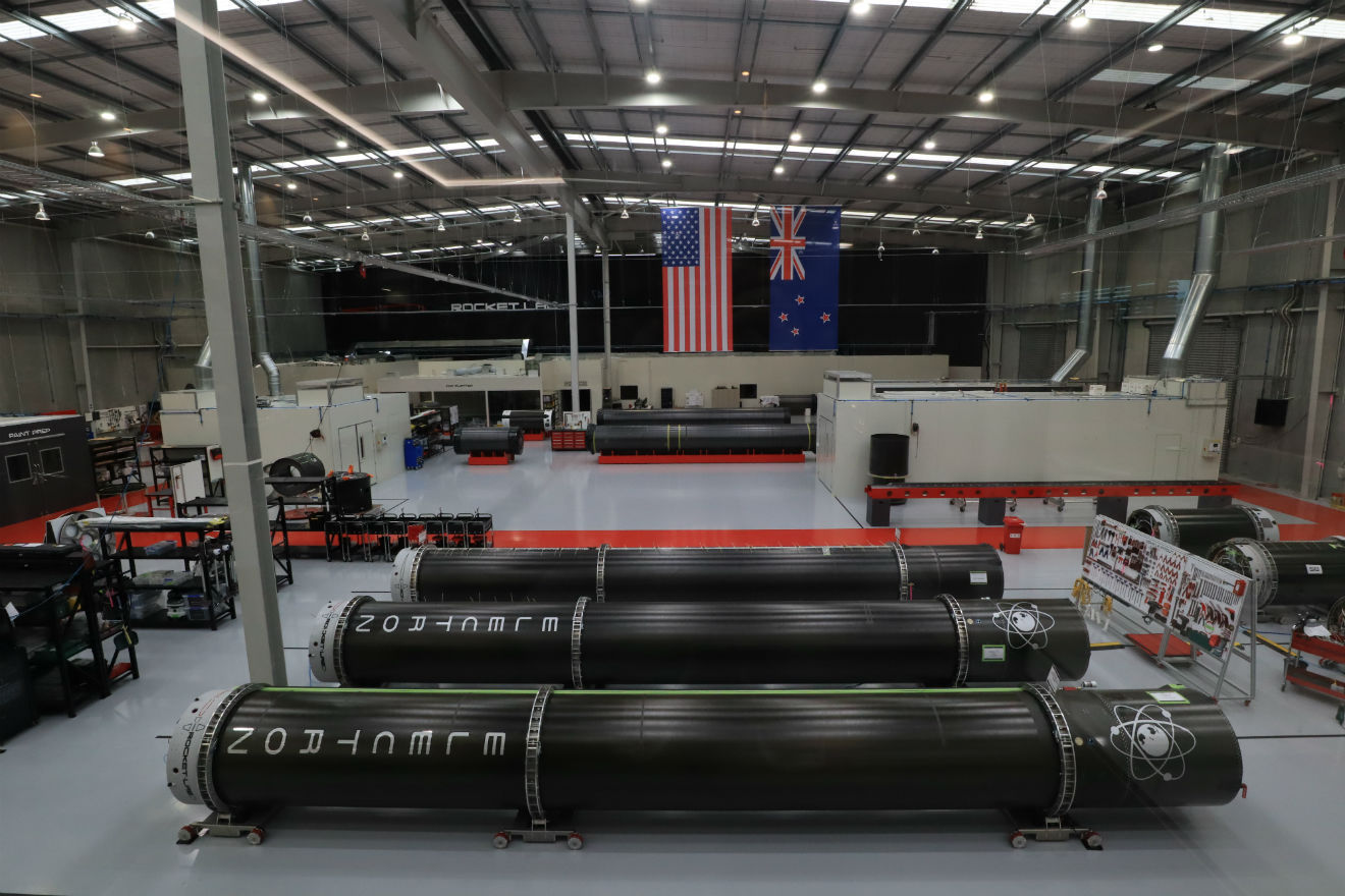 Inside Rocket Lab's assembly plant in Mt Wellington, Auckland. Photo / Supplied
