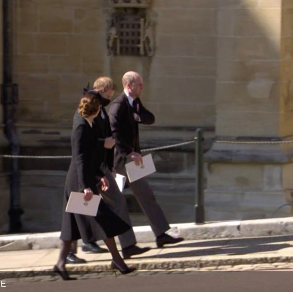 Only weeks after the Sussexes had sat down with Oprah Winfrey the Prince returned to the UK for the funeral of his grandfather Prince Philip. Photo / BBC