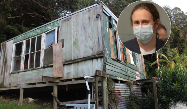 A shack in Whangaruru was used to cook meth for Valent's operation.  Photos / Supplied / Michael Craig