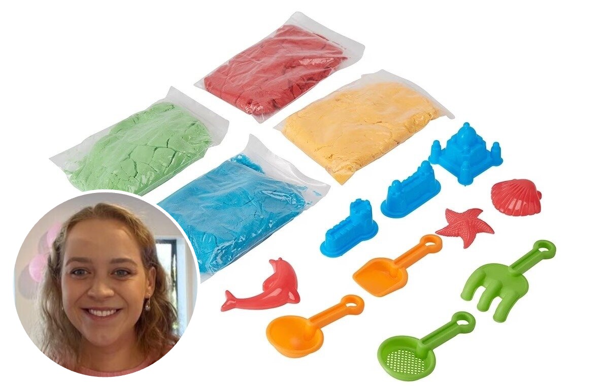 Tyra Ward's son 'adored' his magic sand. Photo / Supplied