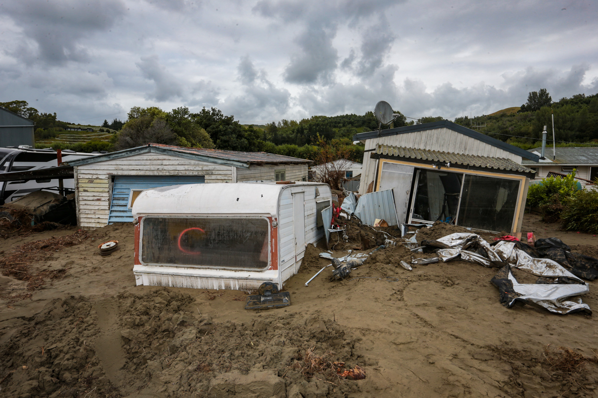 Esk Valley in Hawke's Bay after Cyclone Gabrielle struck. Photo / Paul Taylor