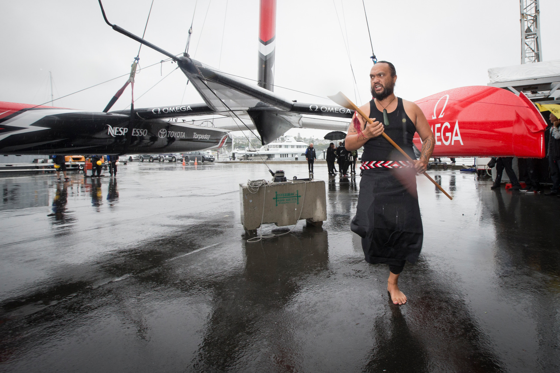 Ngāti Whātua Ōrākei is regularly involved in activities around Auckland, including here blessing a Team New Zealand race boat. Photo / File