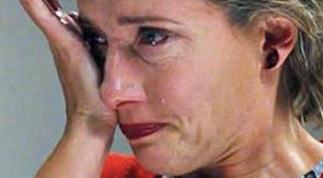 Emma Thompson crying in Love Actually. Photo / Supplied

