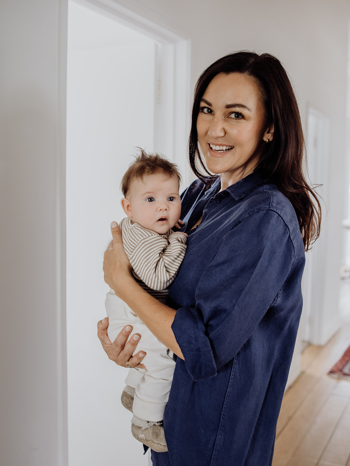 Sleep consultants, like Hattie Moleta, emphasise providing reassurance, guidance, and order to new parents struggling with sleep, believing that babies crave certainty. Photo / Supplied