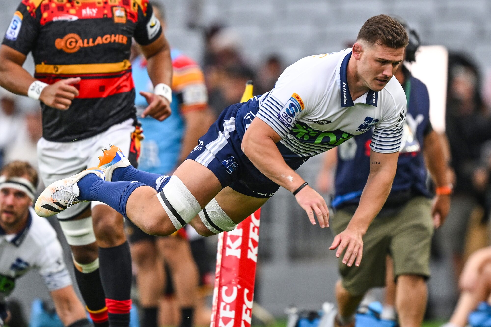 Dalton Papali'i returns from injury for the Blues. Photo / Photosport