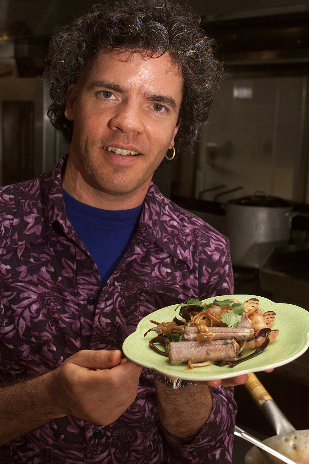 A scene from Peter Gordon's 2001 docuseries <i>Pacific Harvest</i>, which screened on TV One and BBC2. Photo / Supplied.