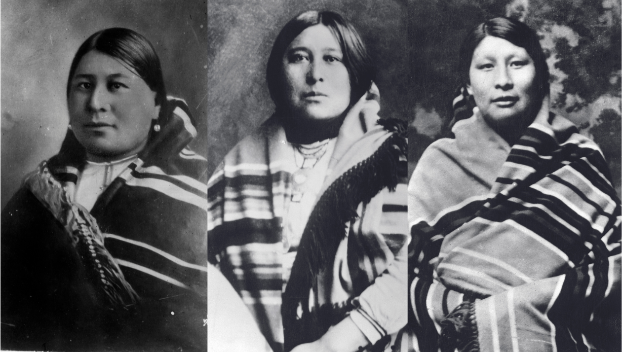 (L-R): Anna Brown, killed in May 1921; Mollie Burkhart, who survived poisoning; Rita Smith. Anna, Mollie and Rita were sisters who had inherited rights to oil revenues on Osage land. Photo / Supplied