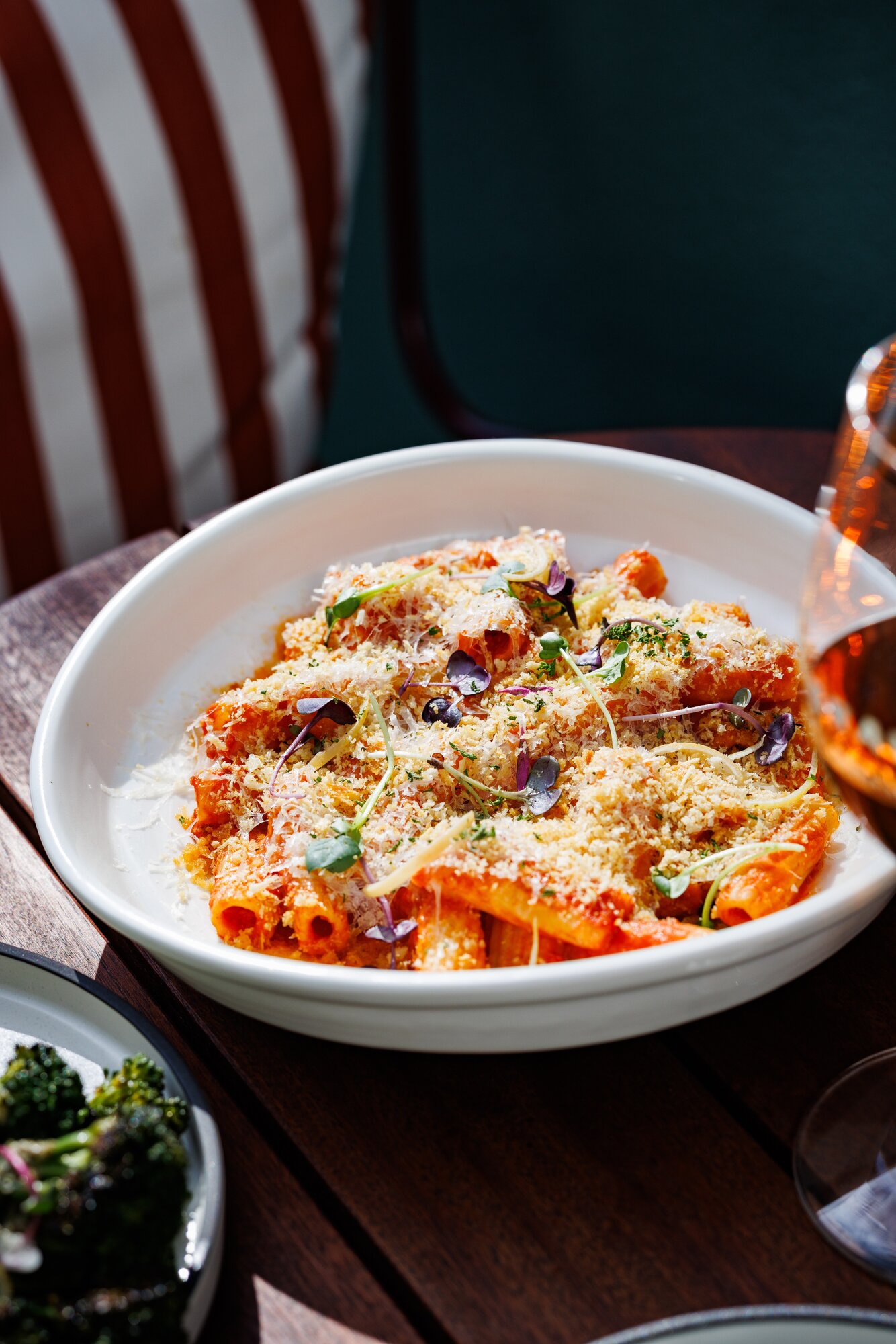 Vodka rigatoni at Bravo restaurant at Cracker Bay. Photo / Babiche Martens