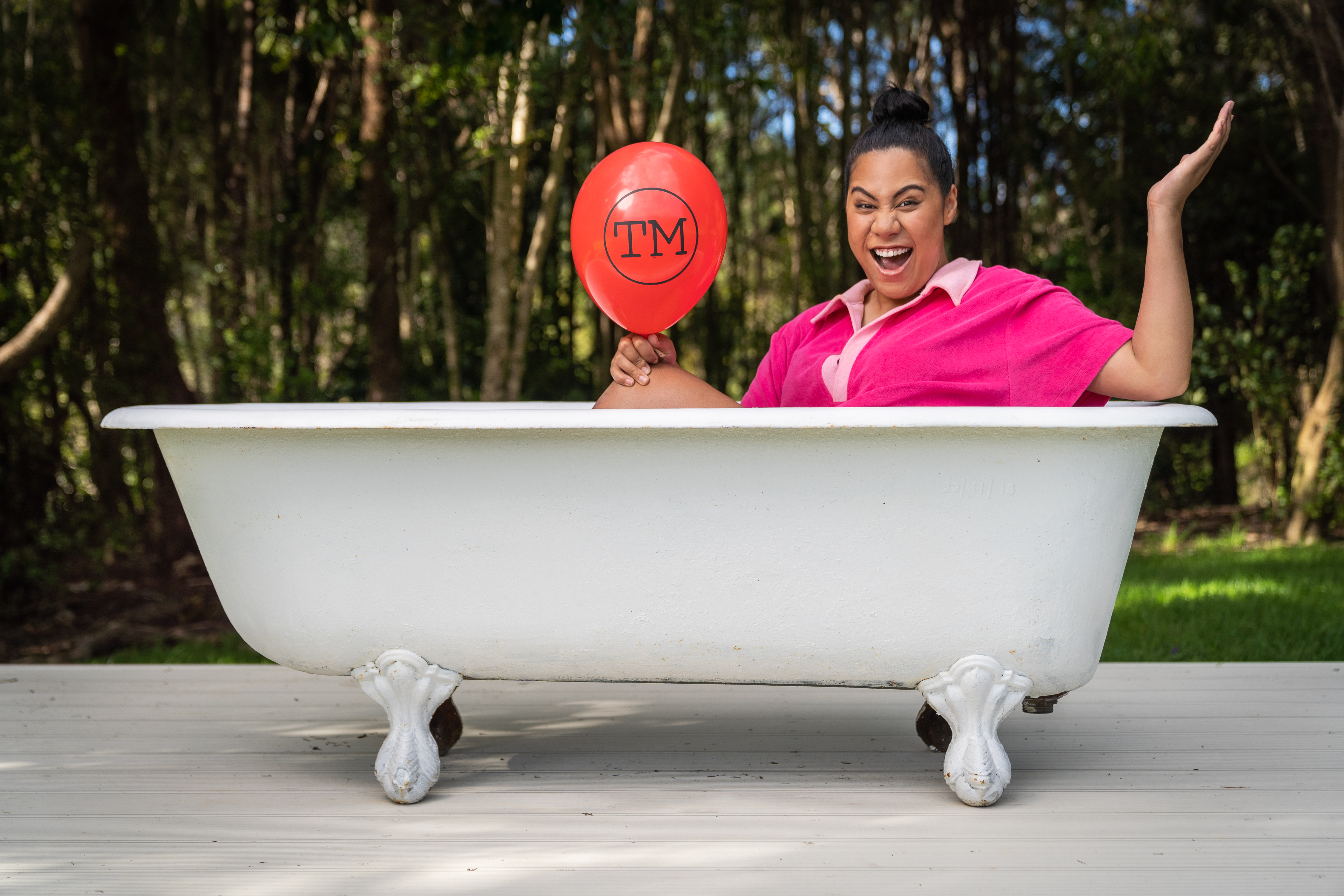 Sieni Leo'o Olo - aka Bubbah - is one of five Kiwi comedians competing on the latest season of Taskmaster NZ. Photo / TVNZ