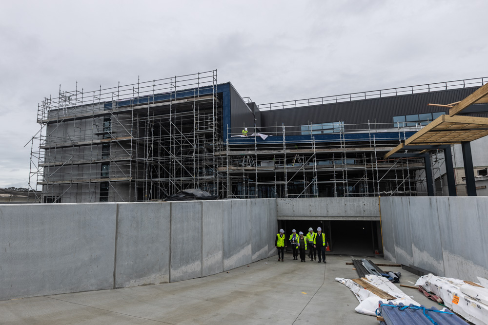Shoppers driving to New World Pt Chevalier will enter the basement car park via this ramp. Photo / Jason Dorday