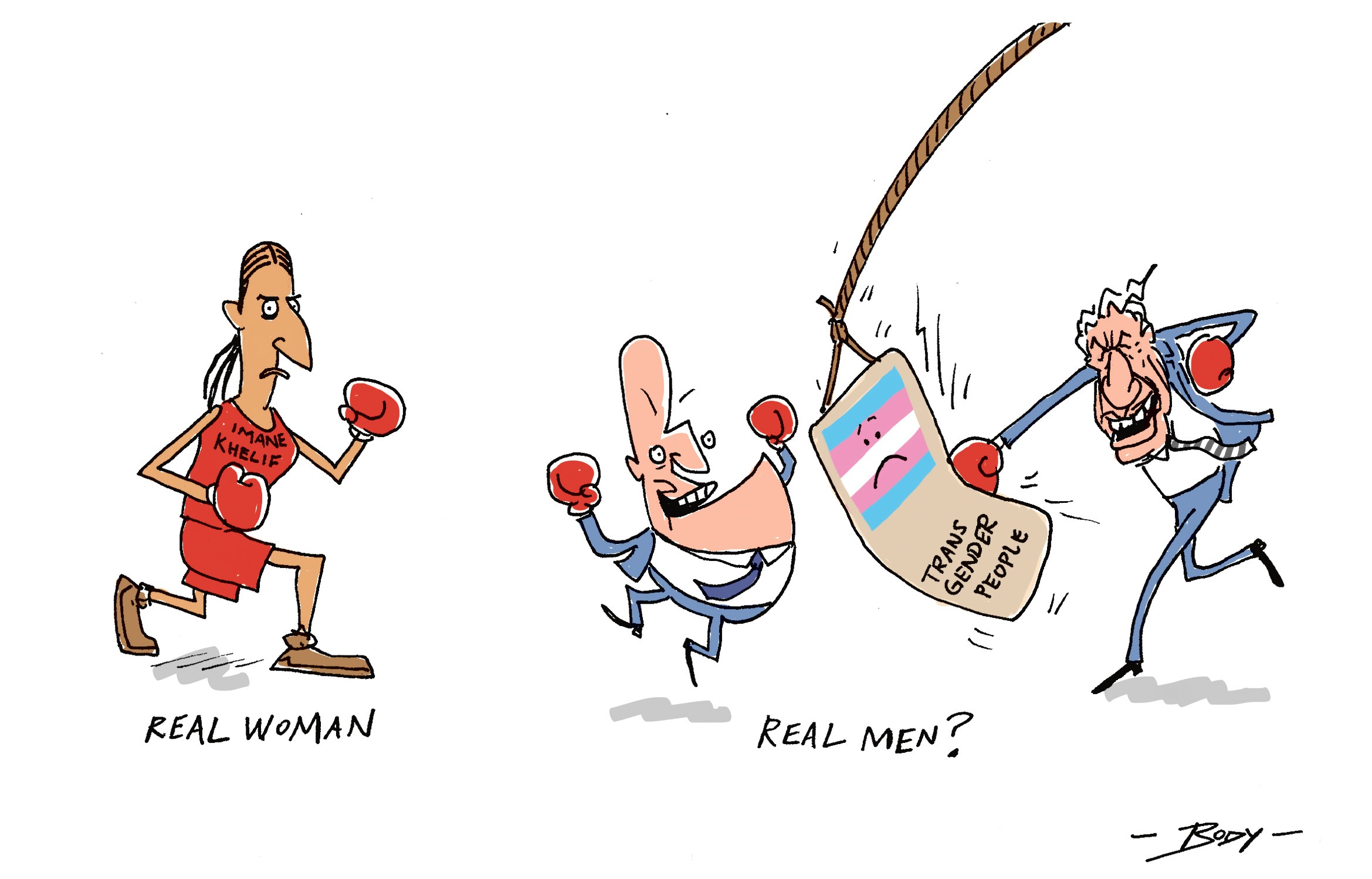 Guy Body's view. Cartoon / Guy Body, NZ Herald