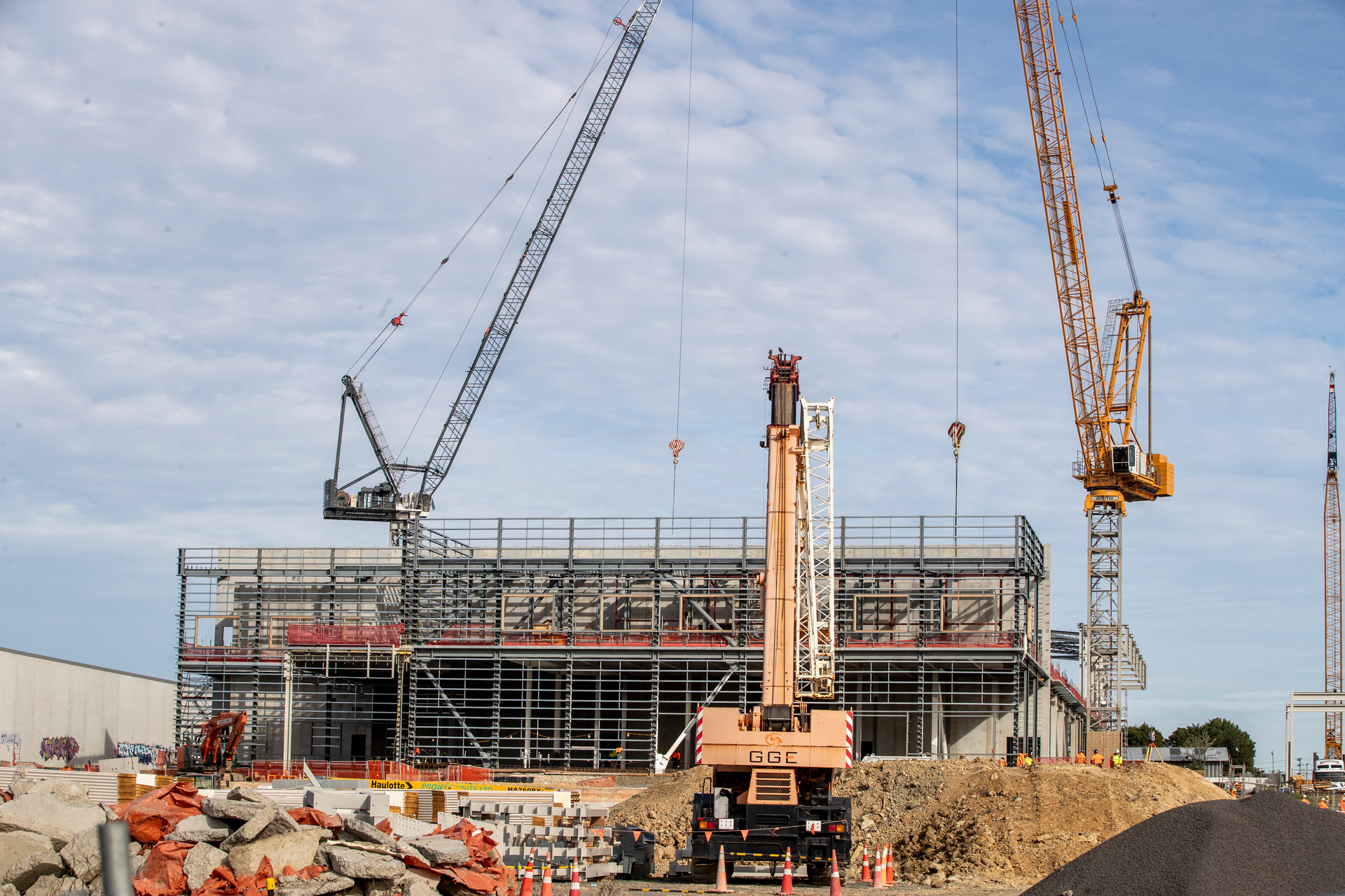 Hawkins is building Microsoft's new data centre. Photo / Michael Craig