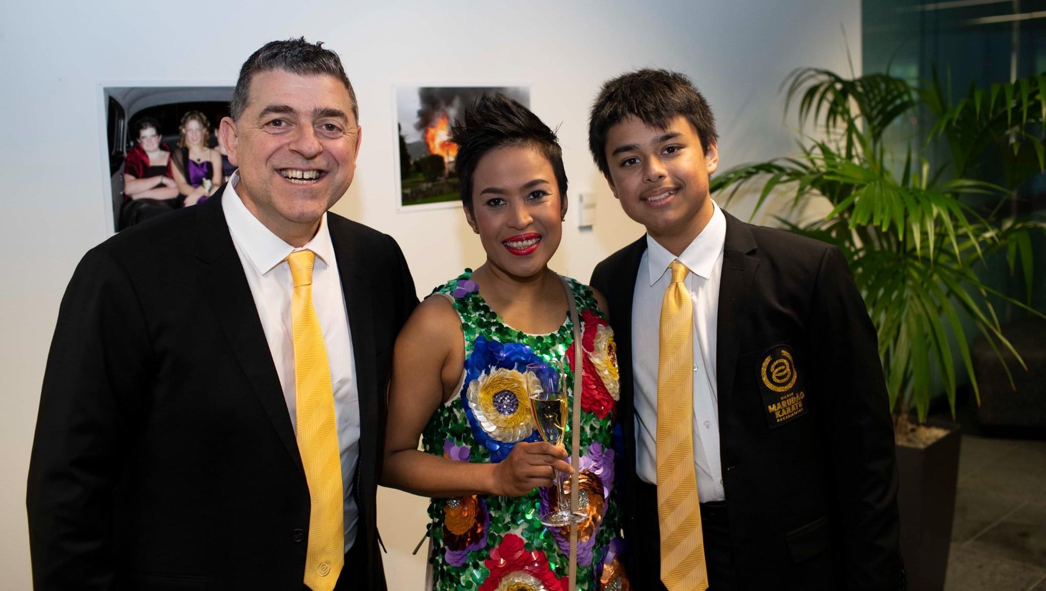 Tony and Meita Gaeta, with their elder son, Rocky.
