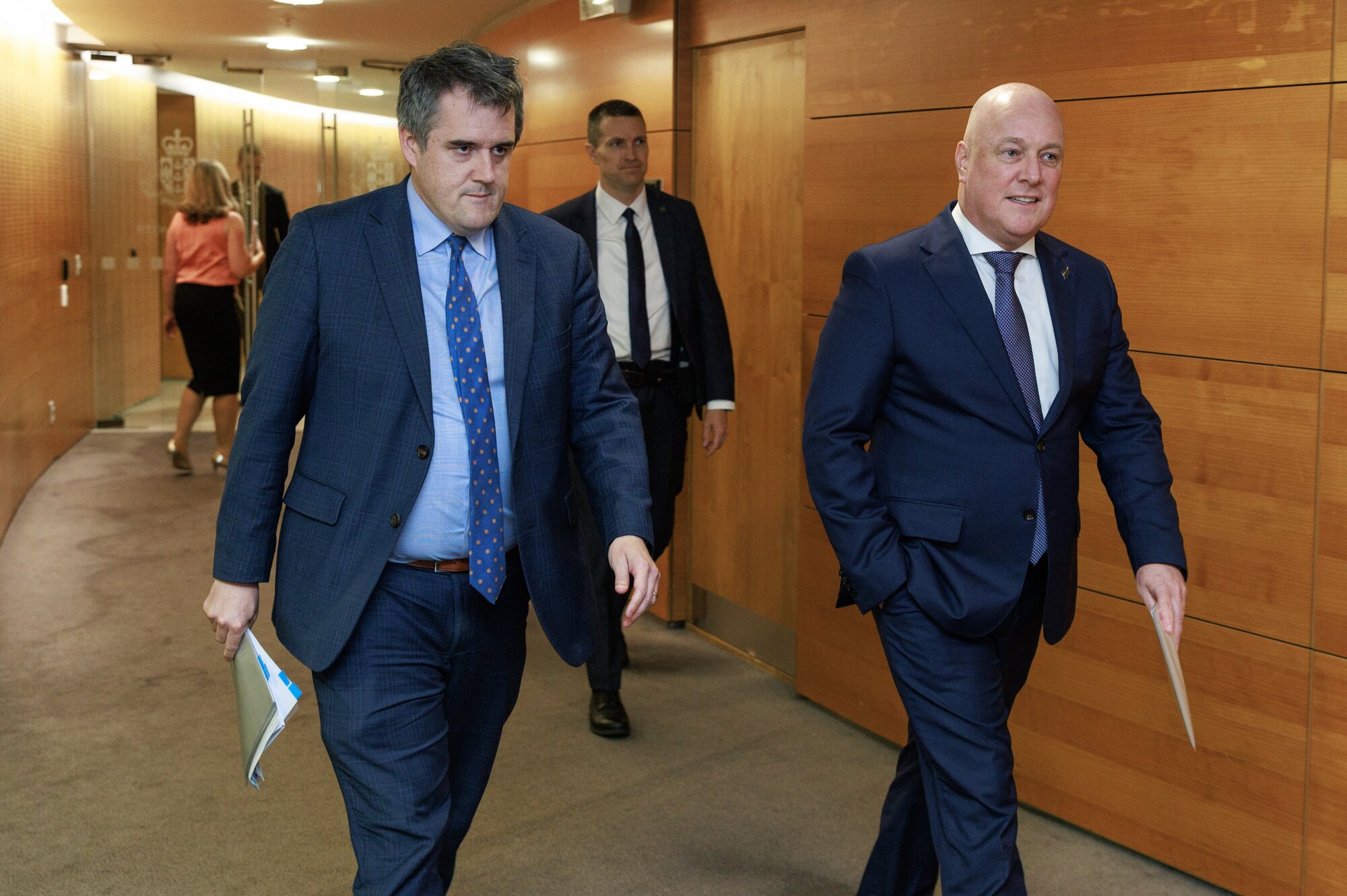 Housing Minister Chris Bishop (left) and Prime Minister Christopher Luxon. Photo / Mark Mitchell














 














