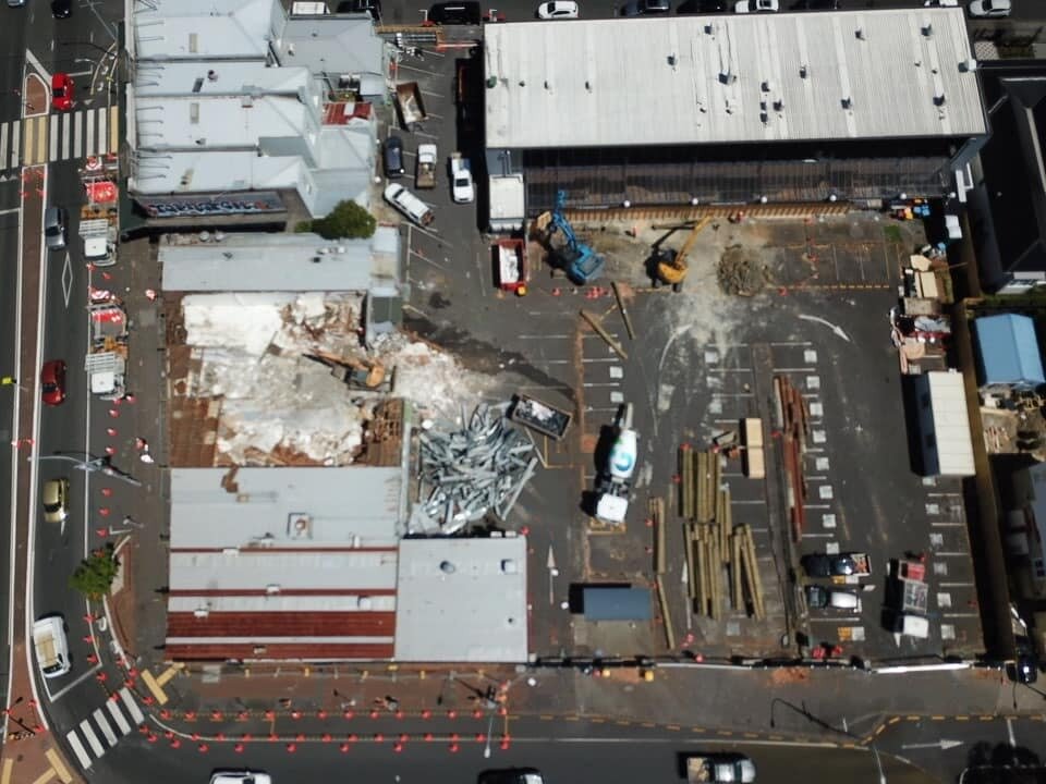 Progress at the Pompallier on Ponsonby construction site where apartments, commercial and retail are rising. Photo / CMP