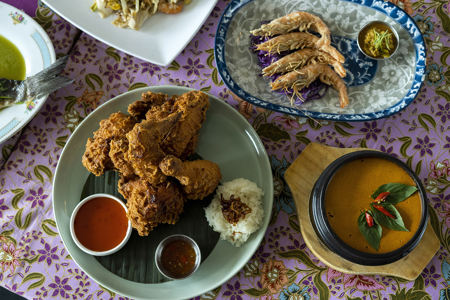 Southern Thai fried chicken, haw mok, and more dishes served at Anajak Thai in Sherman Oaks. Photo / Lauren Justice, The New York Times