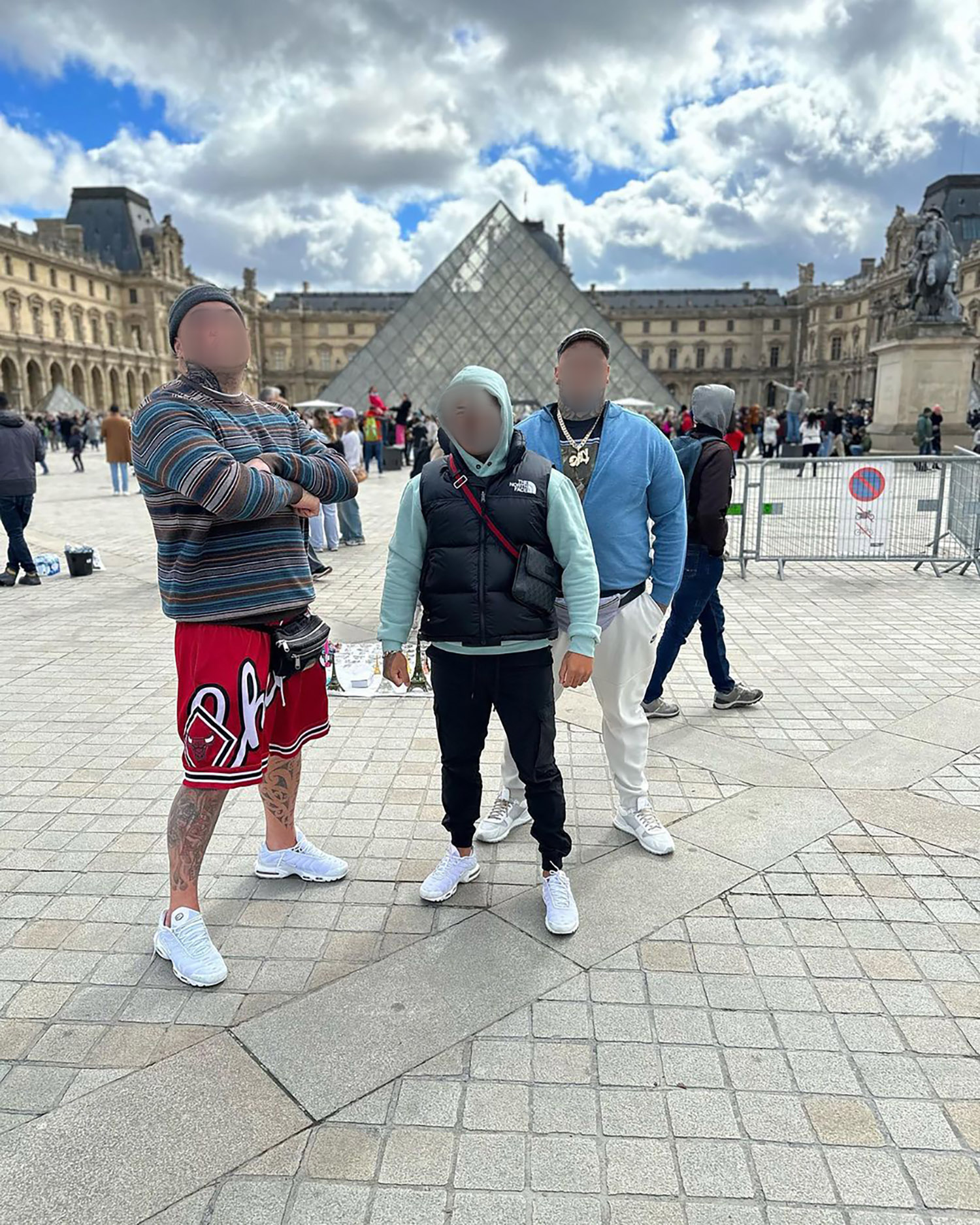Outside the Louvre museum in Paris. 