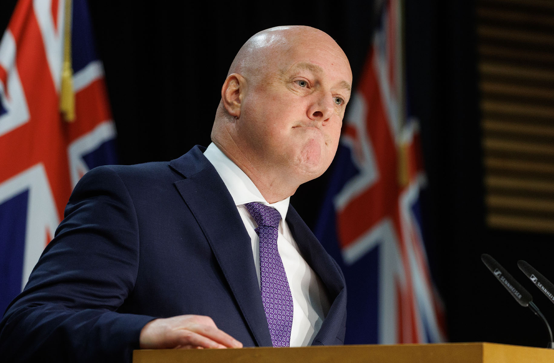 Prime Minister Christopher Luxon said he didn't have concerns services may be compromised. Photo / Mark Mitchell