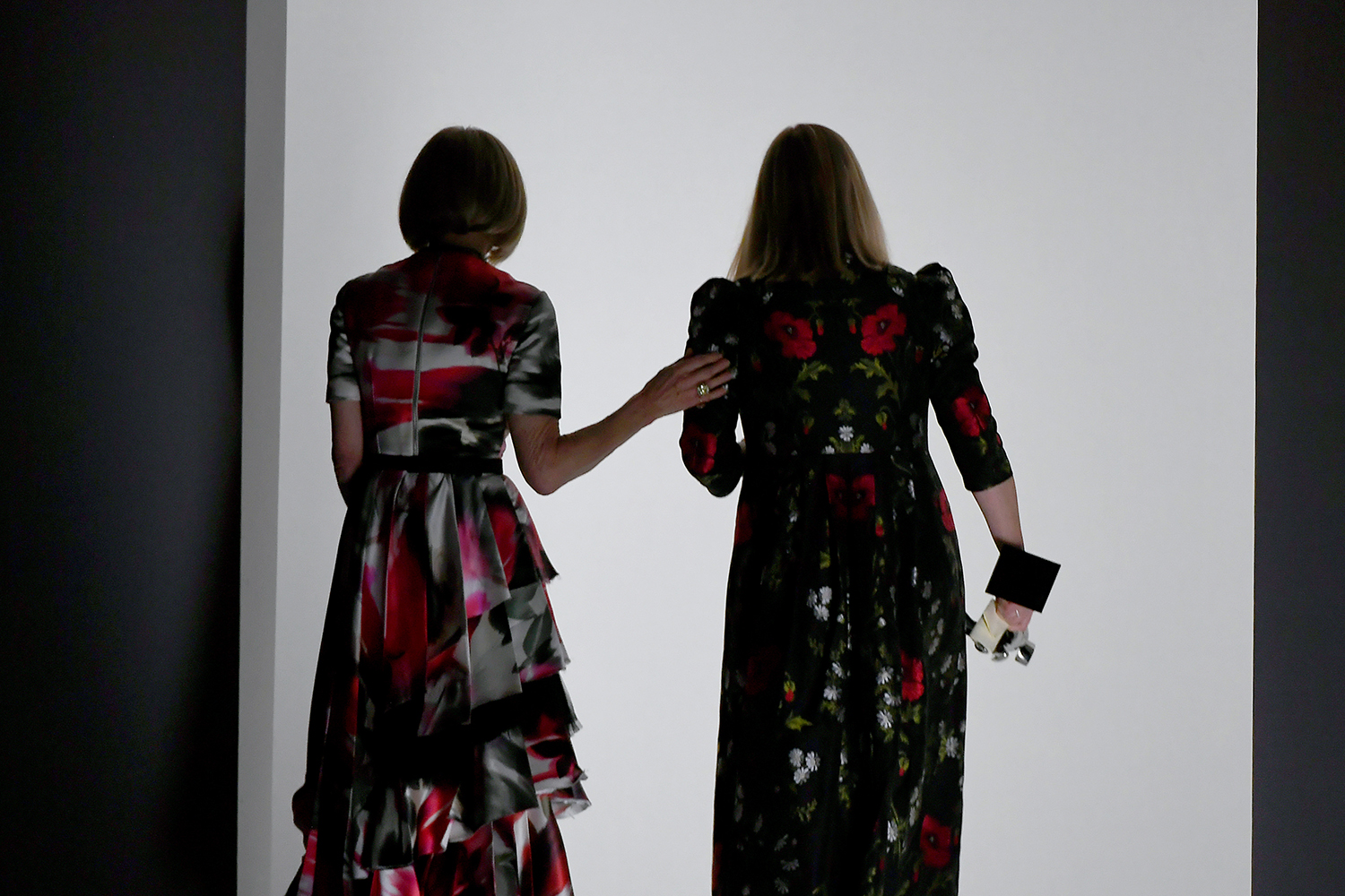 Anna Wintour and Sarah Burton appear backstage during the CFDA Fashion Awards at the Brooklyn Museum of Art in New York City, 2019. Photo / Getty Images