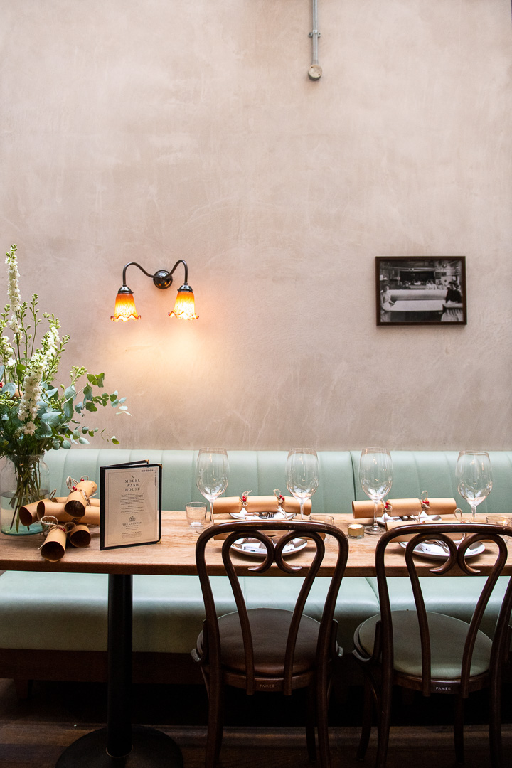 Seating at The Laundry, Melanie Brown's latest dining venture. Photo / Supplied
