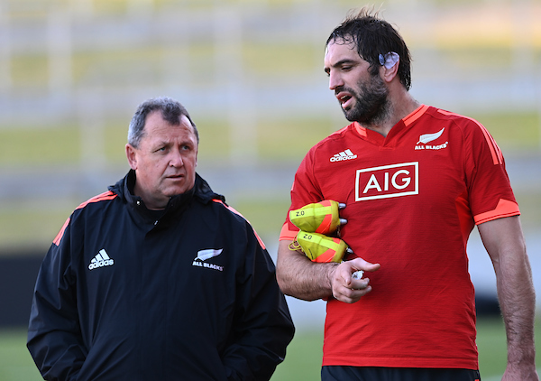 Ian Foster and Sam Whitelock in 2021: 'Fozzie was always going to be a favourite to get the top job.' Photo / Photosport