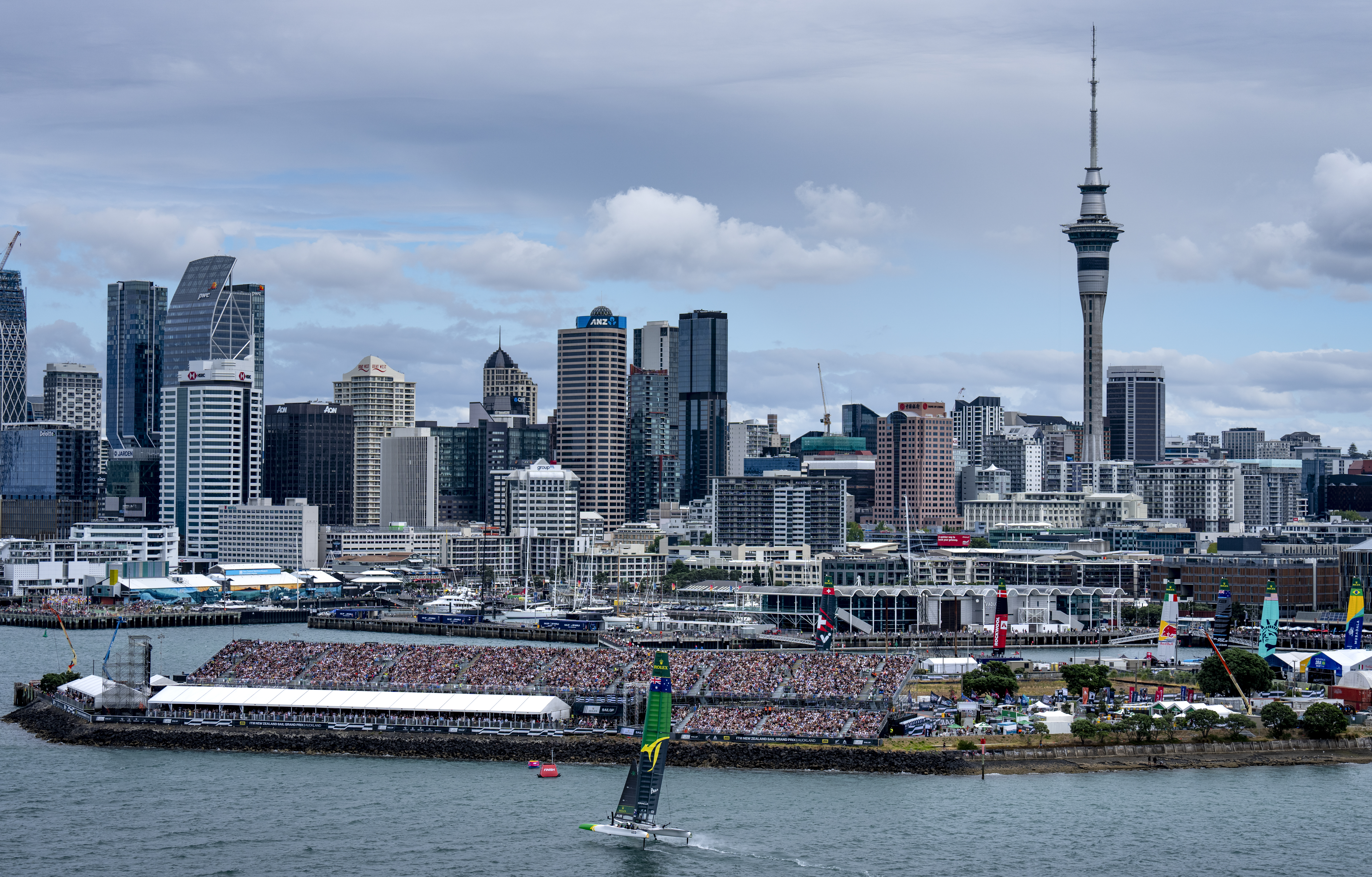 Australia sailed to victory in Auckland's debut SailGP event. Photo / Bob Martin, SailGP