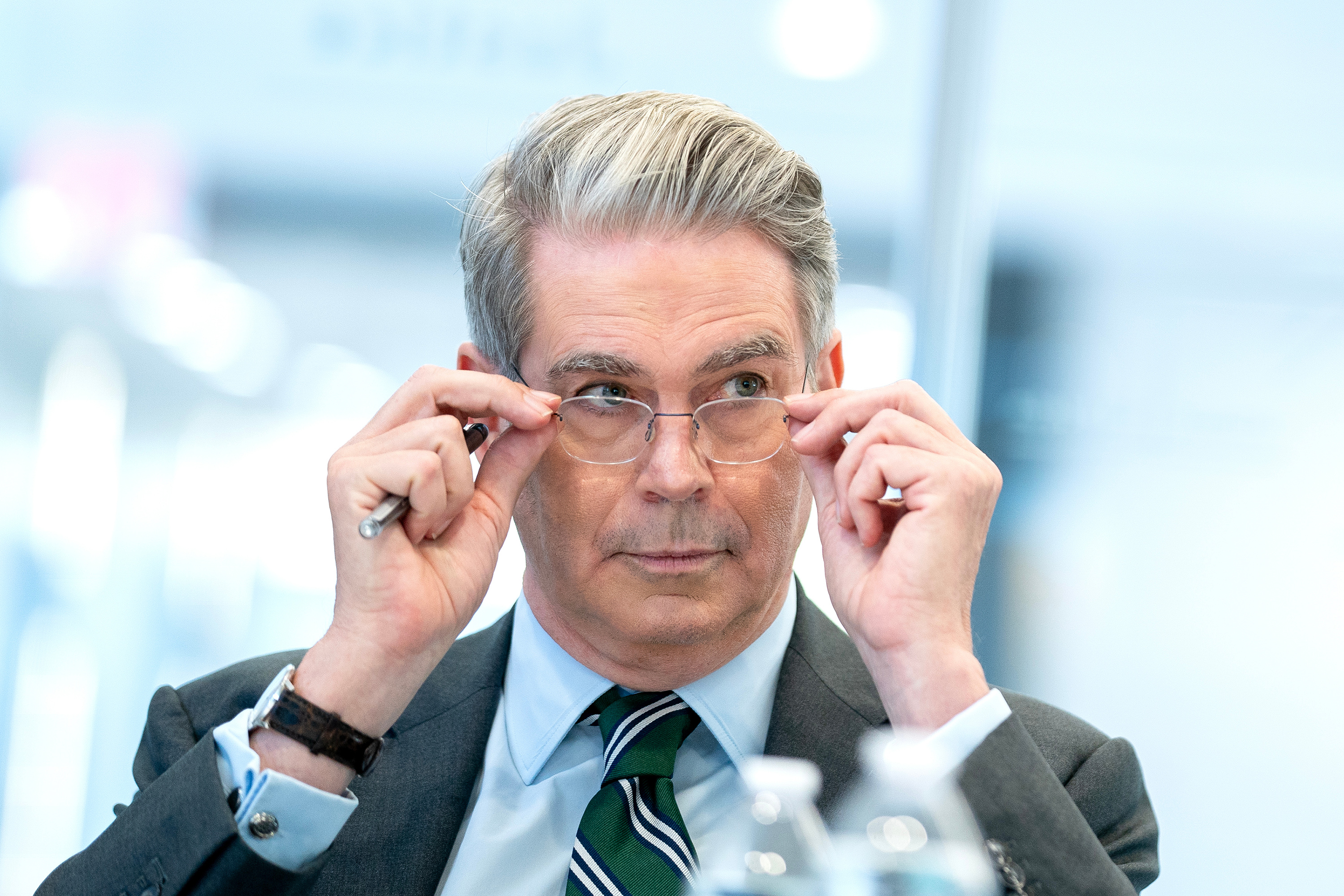 Scott Bessent, founder and chief executive officer of Key Square Group LP. Photo / Getty Images