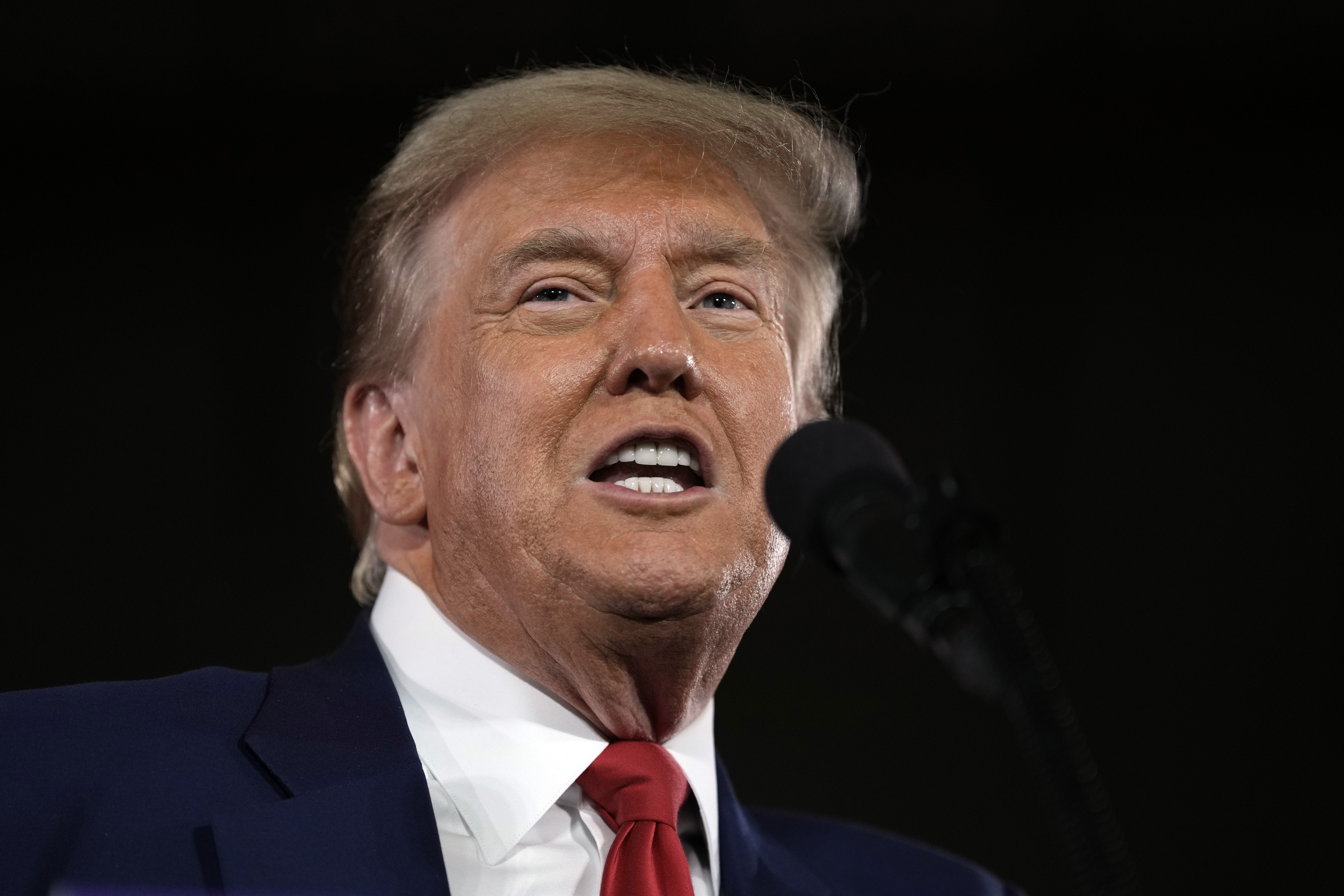 Donald Trump has been threatened with jail for violating his 10th gag order. Photo / AP