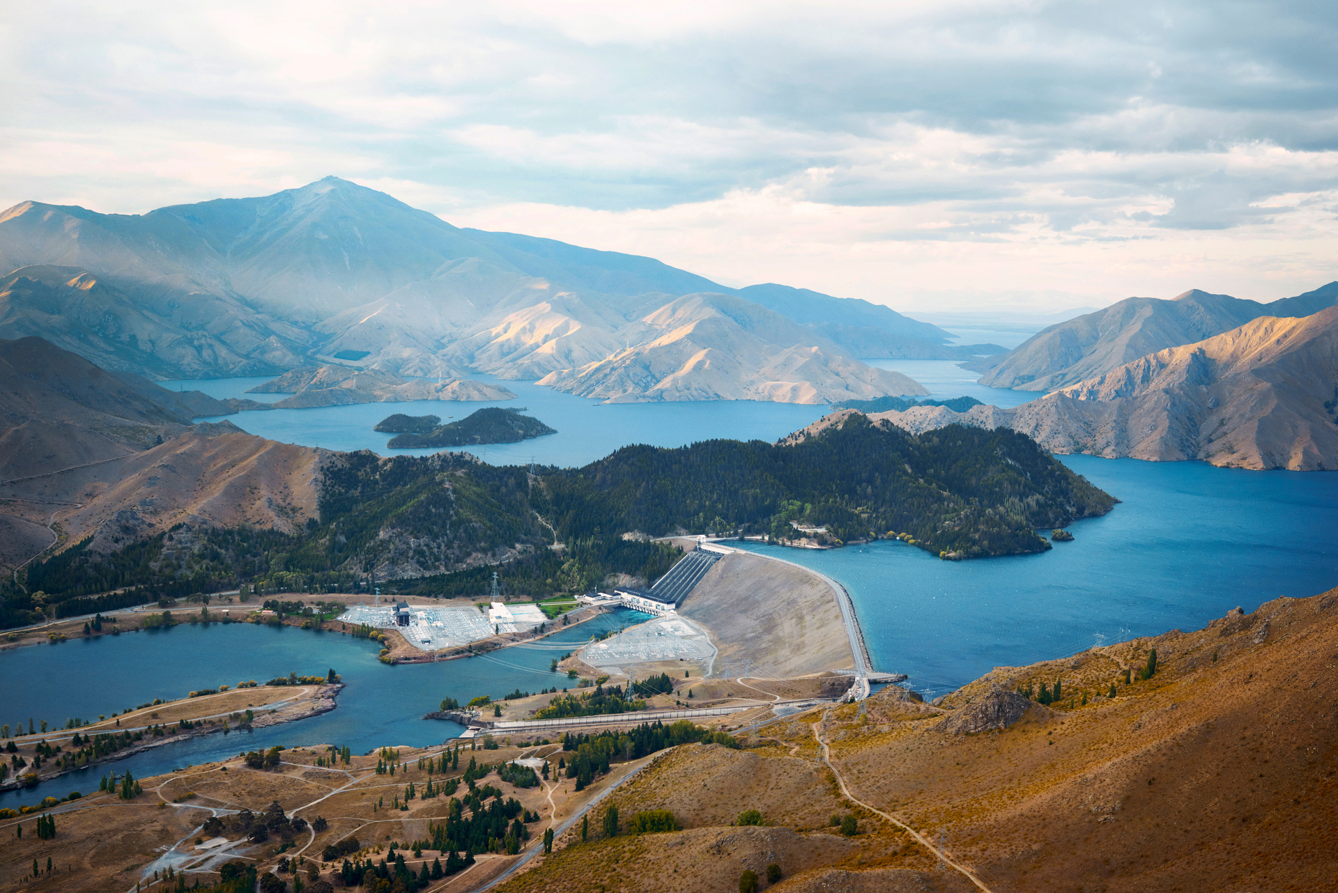 Meridian Energy's Benmore Dam, in Canterbury. 