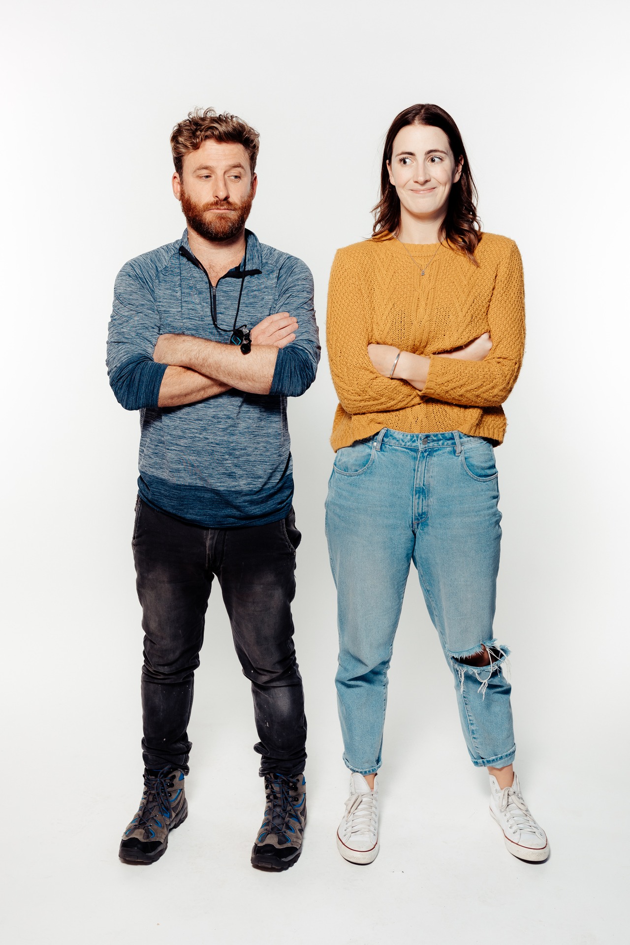 Dean O'Gorman and Hayley Sproull's characters strike up a friendship - and more - in Golden Boy. Photo / supplied