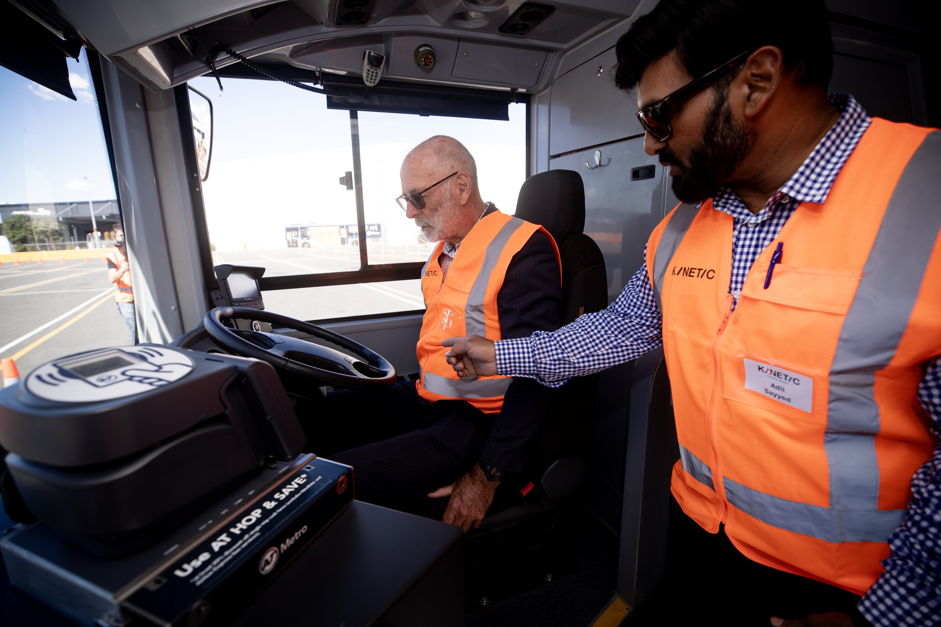 Auckland Mayor Wayne Brown is calling for those who have beaten bus drivers in recent “vicious attacks” to be held to account and is urging Auckland Transport to get on with rolling out a key safety feature. Photo / Dean Purcell