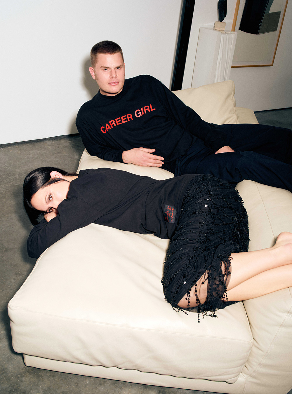 Joe Sweeney and choreographer and mother Holly Blakey. Photo / Letty Schmiterlow