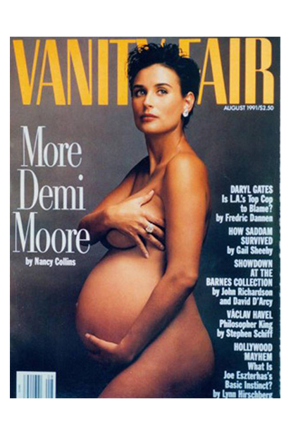 The iconic Vanity Fair cover with Demi Moore, shot by Annie Leibovitz, remains a talking point decades later. Photo / Vanity Fair
