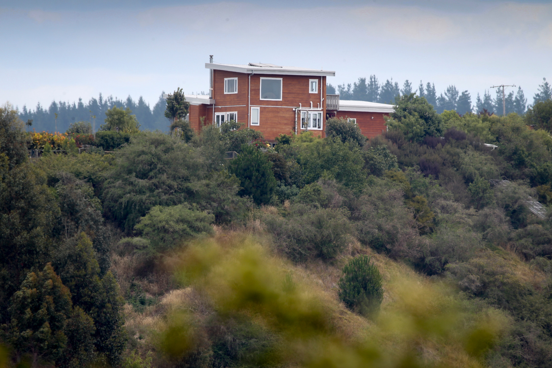 The home that was evacuated on Tangoio Settlement Rd on Monday. Photo/Warren Buckland