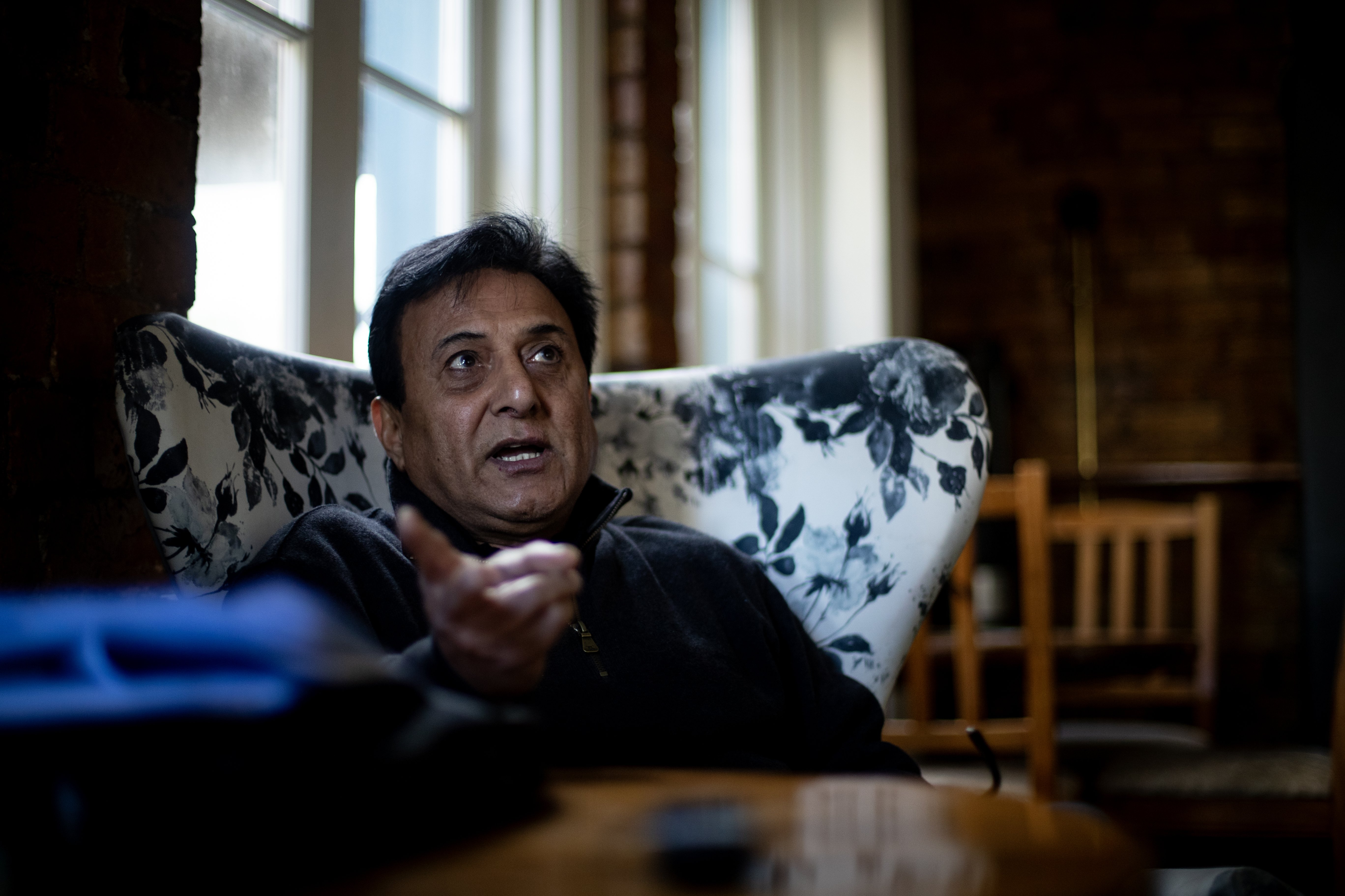 Crime Prevention Group president and Shakespare Hotel owner Sunny Kaushal. Photo / Dean Purcell