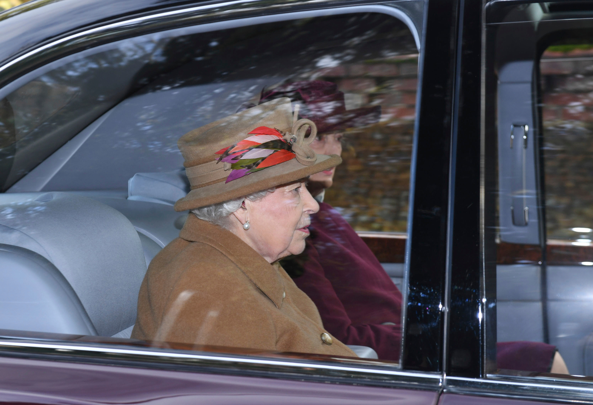 Britain's Queen Elizabeth II arrives to attend a morning church service at St Mary Magdalene Church in Sandringham. Photo / AP