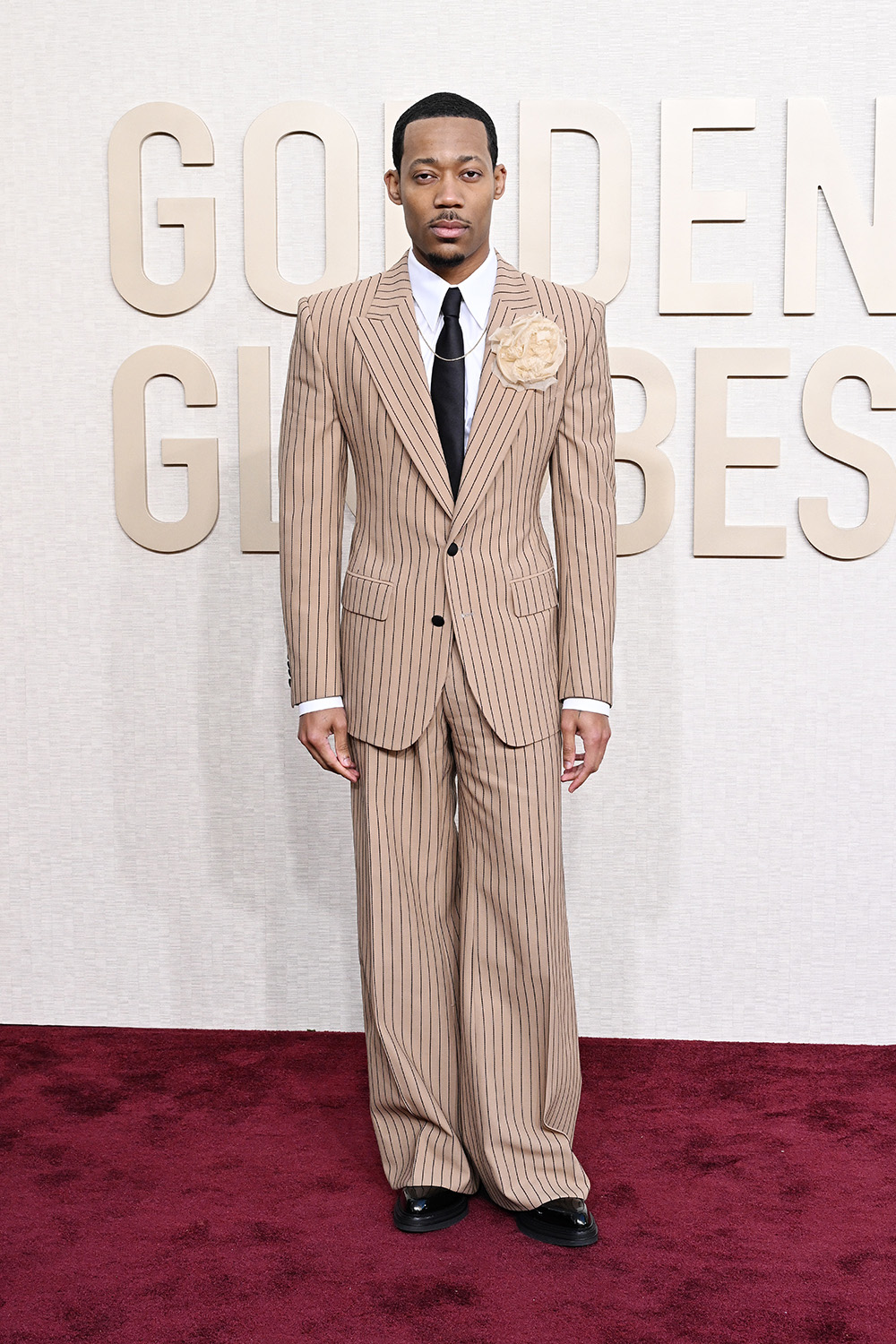 Tyler James Williams attends the 81st Annual Golden Globe Awards in Beverly Hills. Photo / Getty Images