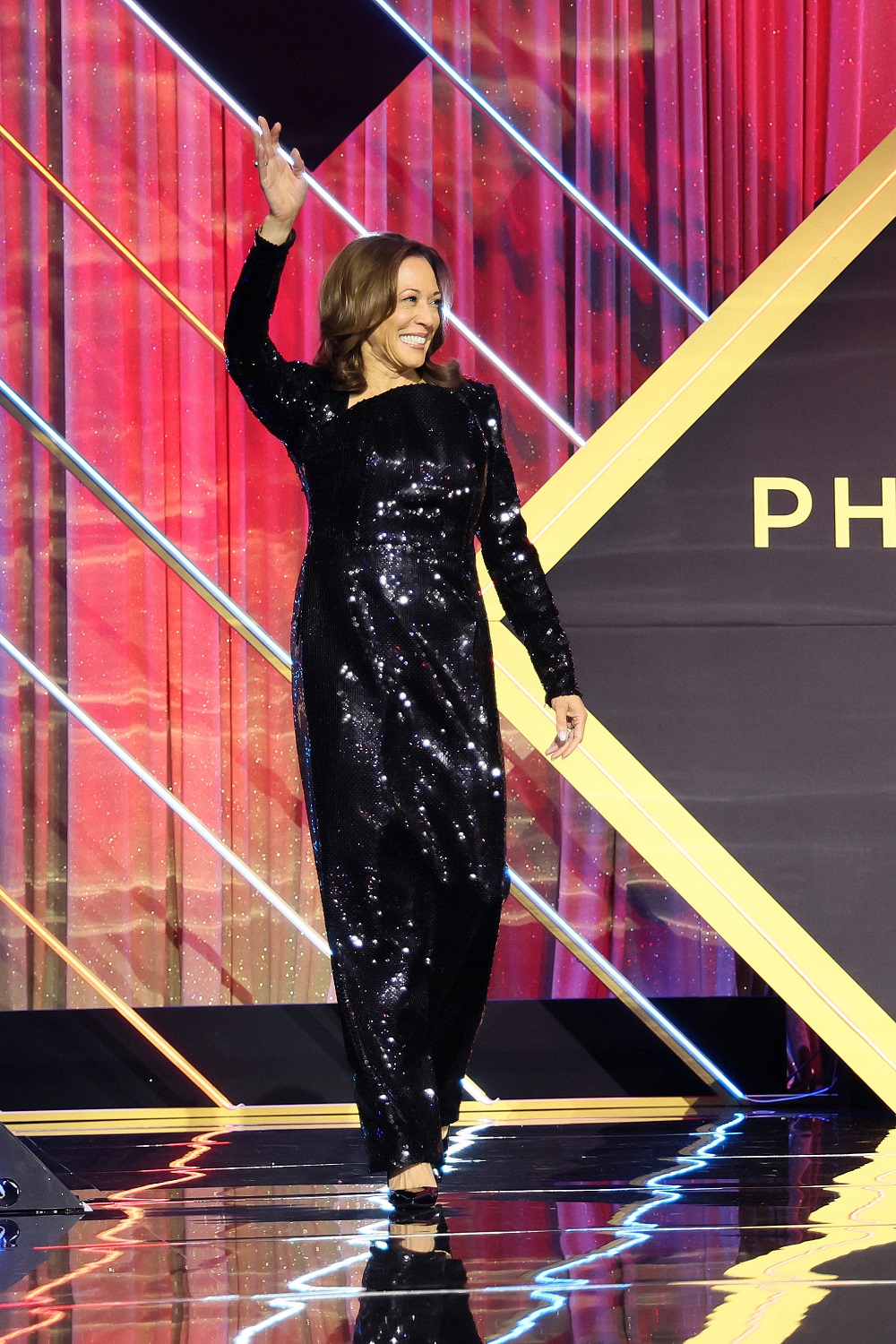 U.S. Vice President Kamala Harris onstage during The Congressional Black Caucus Foundation's 53rd Annual Legislative Conference Annual Phoenix Awards Dinner at Walter E. Washington Convention Center on September 14, 2024. Photo / Getty Images