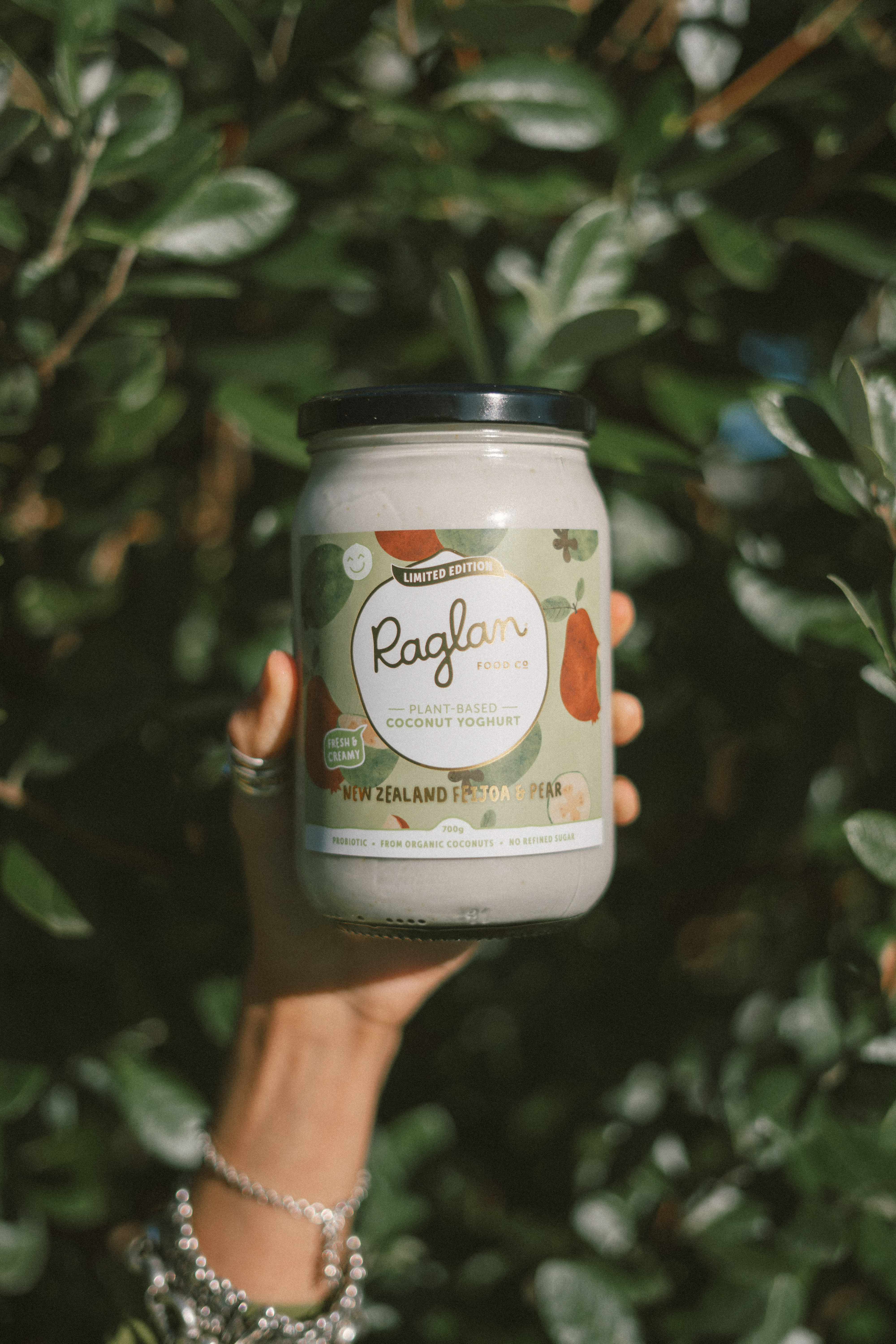 Raglan Food Co's new feijoa and pear yoghurt. Photo / Supplied