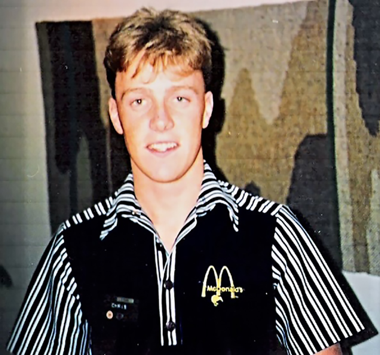 Christopher Luxon was nicknamed 'Ronald' for working at McDonald's while at high school. Photo / Supplied
