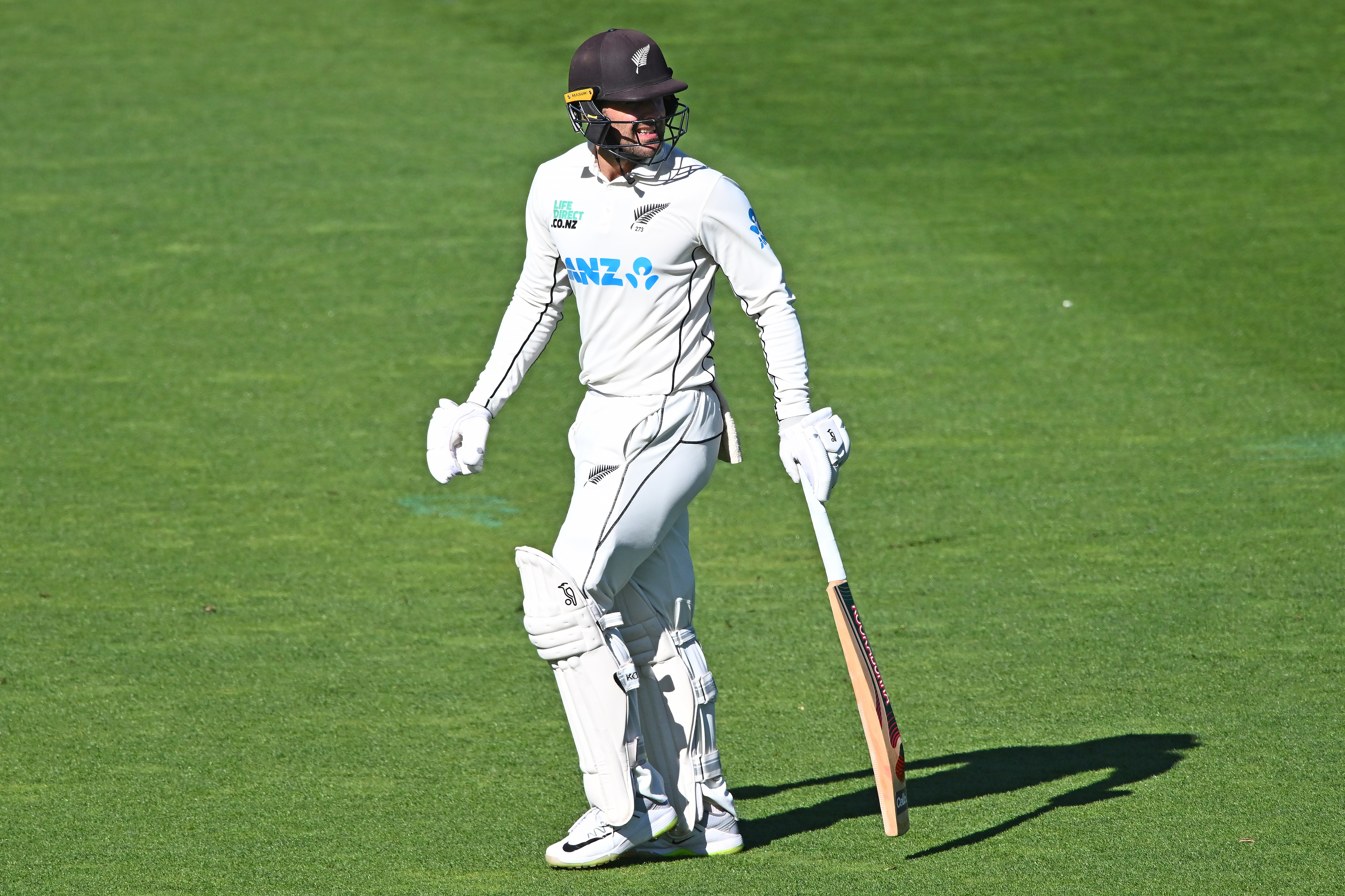 Tom Blundell has been returning quickly to the pavilion in recent tests. Photo / Photosport