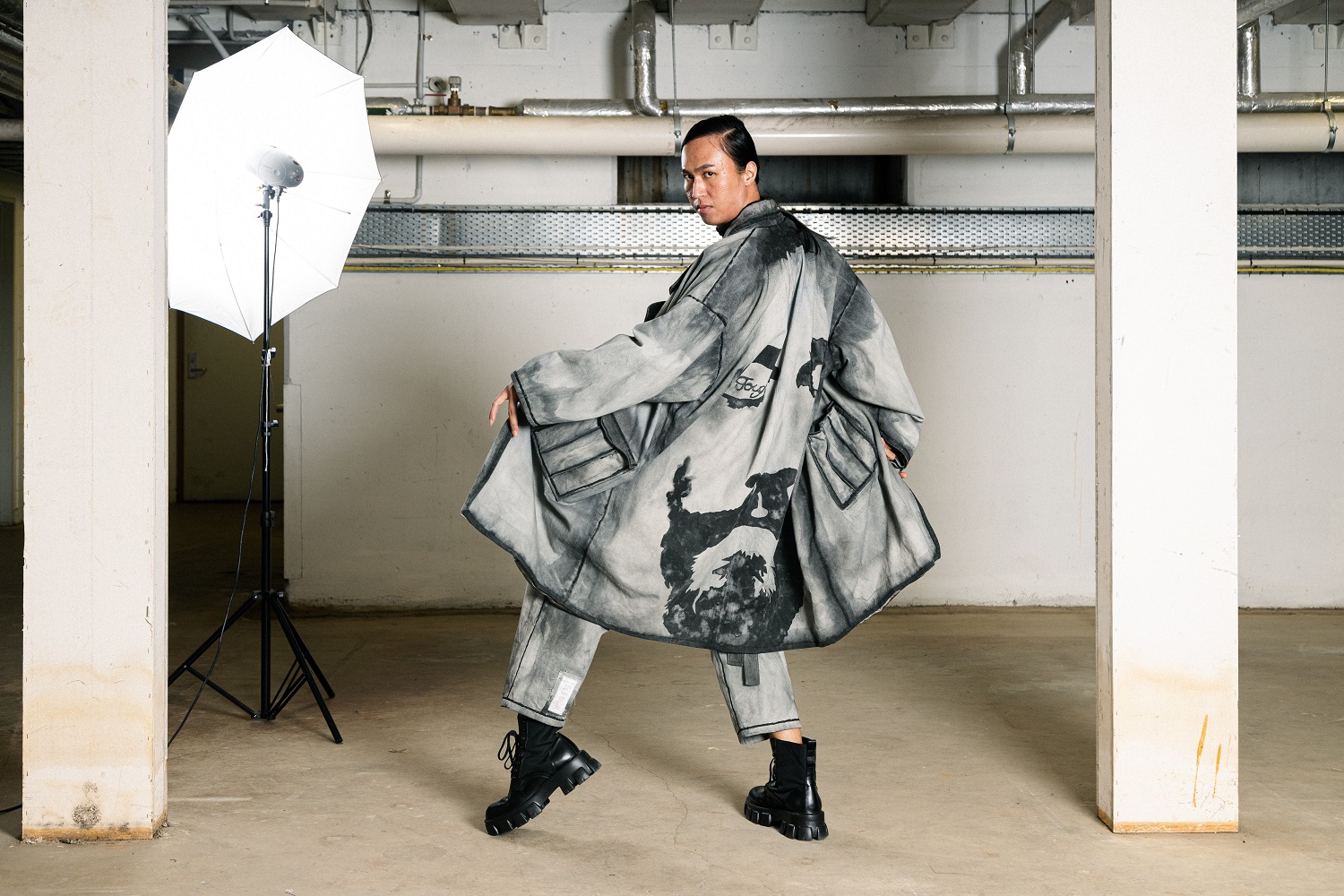 Morghan Bradshaw's fashion label Fugawi explores the idea of storytelling, and she uses clothing to send a message. Photo / Charlie Rose Creative