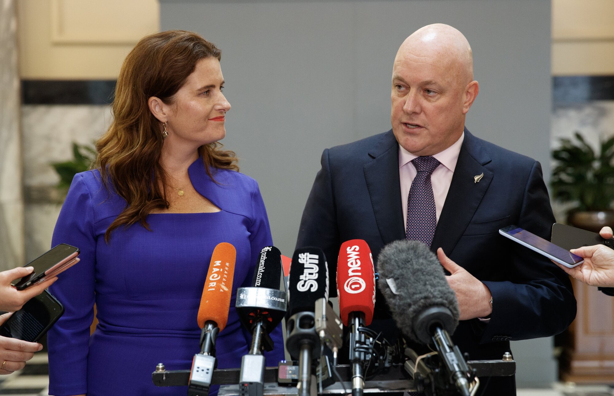 Finance Minister Nicola Willis and Prime Minister Christopher Luxon briefed National MPs on pay equity changes two days before the Government's announcement.
