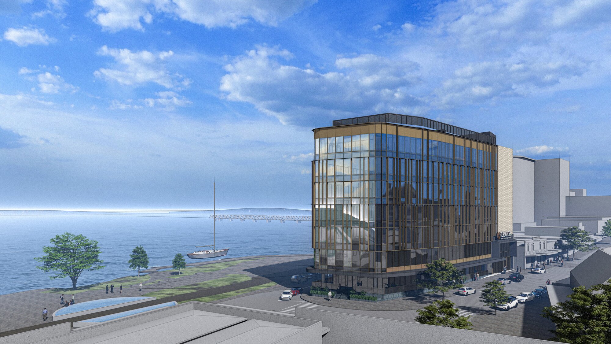 A design render of 2 Devonport Rd from Wingate Architects. 