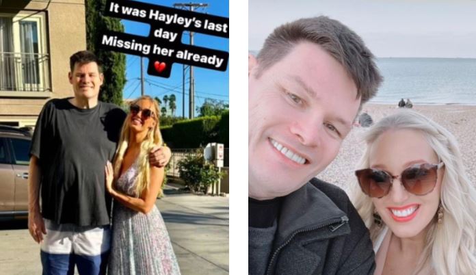 Mark Labbett and his new girlfriend, Hayley Palmer. Photos / Twitter