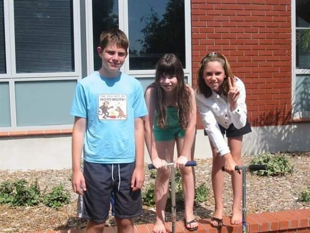 Jacqui with her much-wanted siblings Daniel and Mia.