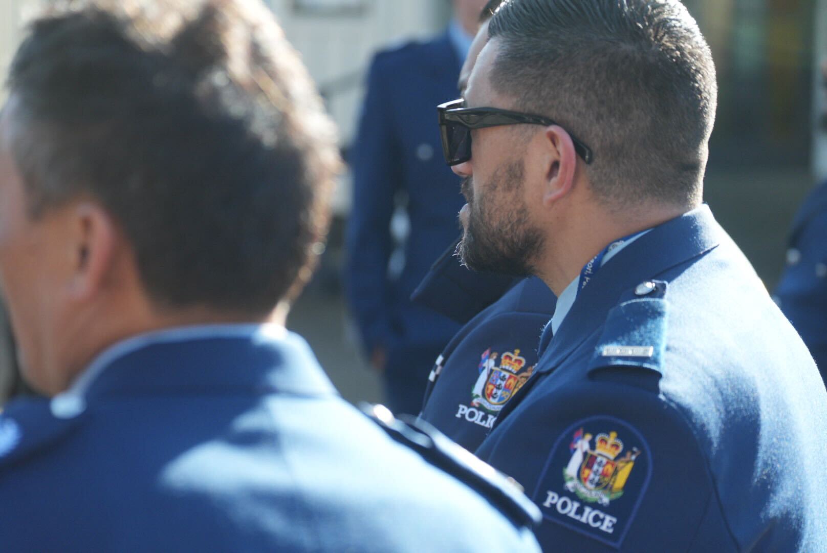Police, Army and the Royal NZ Air Force were among the many people at the final day of the Kīngi's tangi. Photo / Carson Bluck