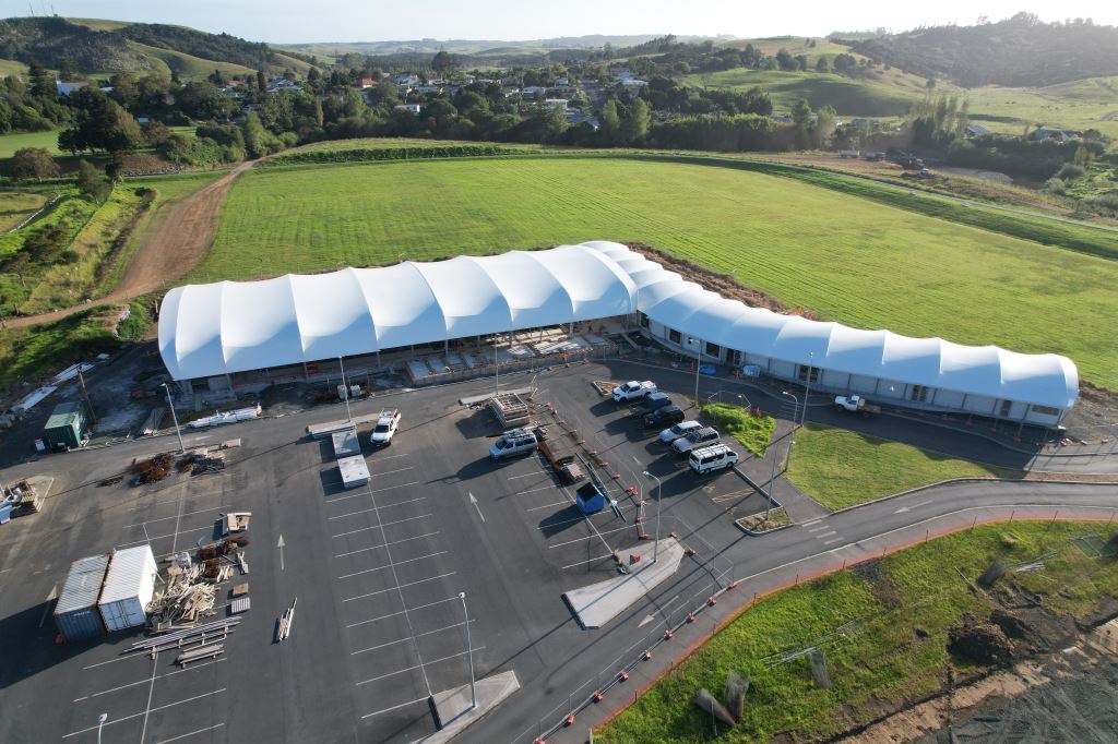 The four pools at the center of Kaitāia's highly-anticipated Te Hiku Sports Hub will cater to diverse needs, from swim lessons to kids play and hydrotherapy. Photo / Supplied