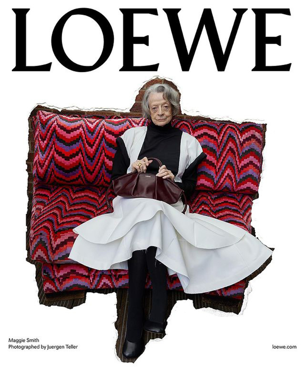 Maggie Smith for Loewe. Photo / Jurgen Teller for Loewe